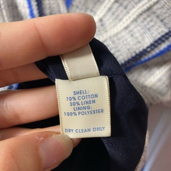 Rebecca Minkoff | Katya Tweed Pattern Mini Sheath Dress Gray/Blue Sz 2 XS - Picture 12 of 12